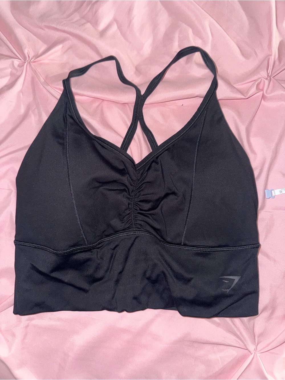 Gymshark Women's Elevate Longline Light Support Sports Bra (Black) - Size S